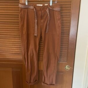 Anthropologie Brown Chinos Straight Leg Pants